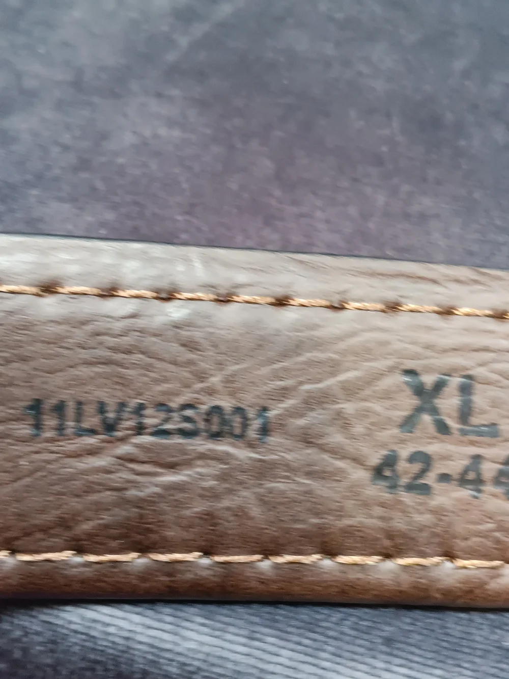 Levi's Brown Leather Belt with Silver Tone Buckle